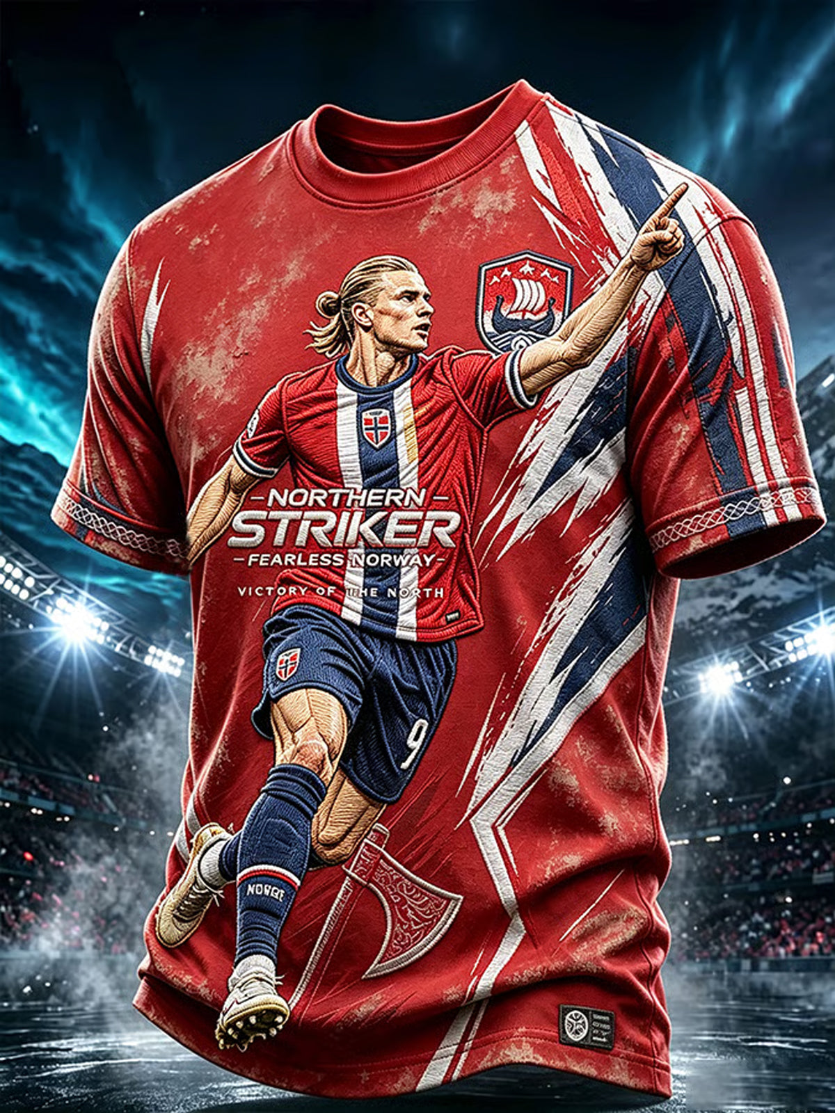 PREMIUM WC26 X NOR EXCLUSIVE VNECK -T SHIRT V14 Football Viking
