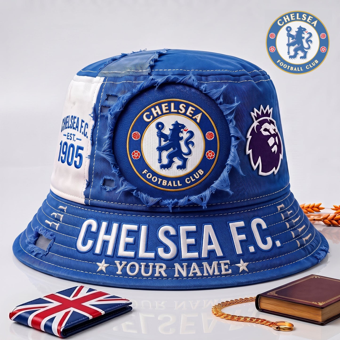 PREMIUM EPL X CHE EXCLUSIVE Torn Fabric Legacy Bucket Hat For New Season NDT NHM 010726