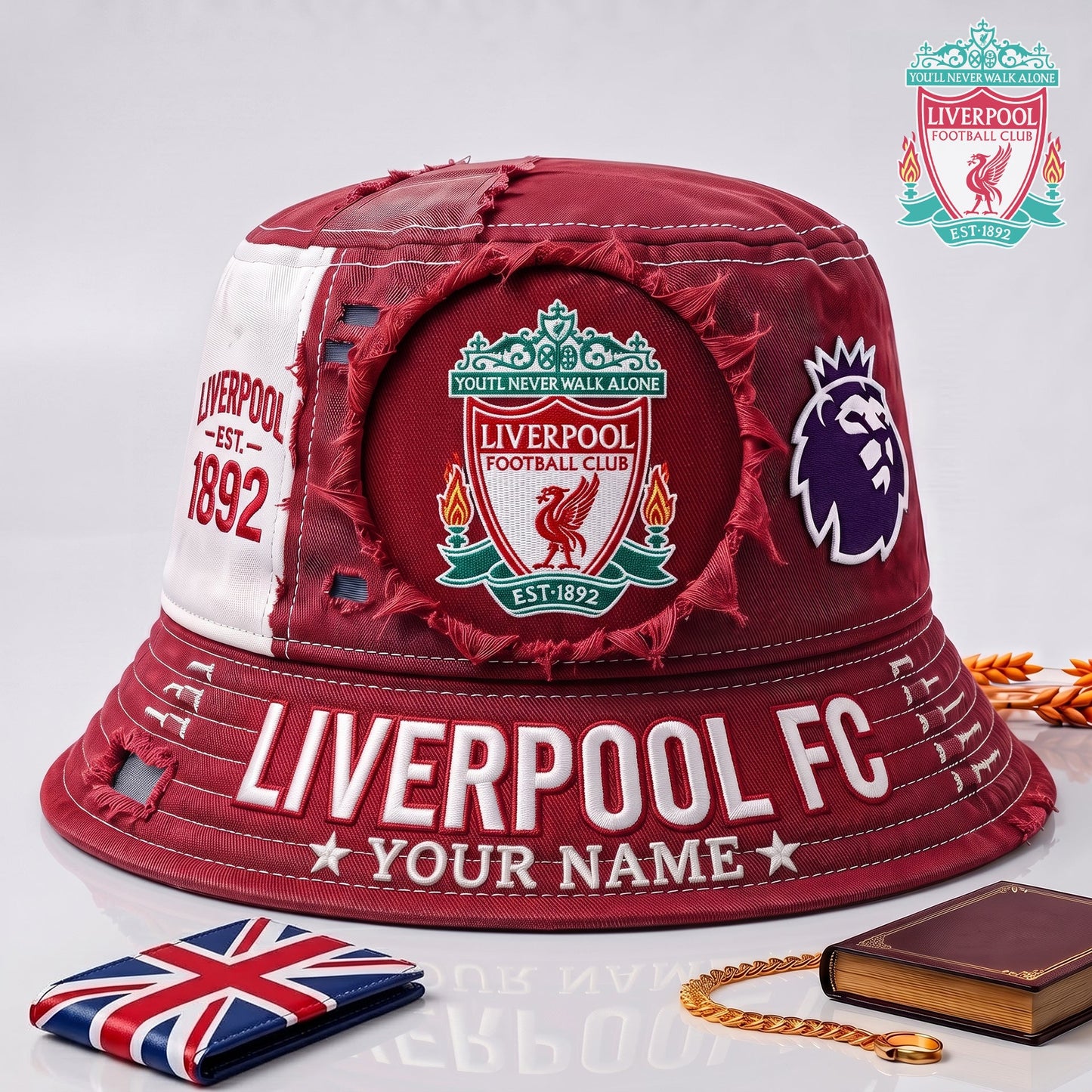 PREMIUM EPL X LIV EXCLUSIVE Torn Fabric Legacy Bucket Hat For New Season NDT NHM 010726