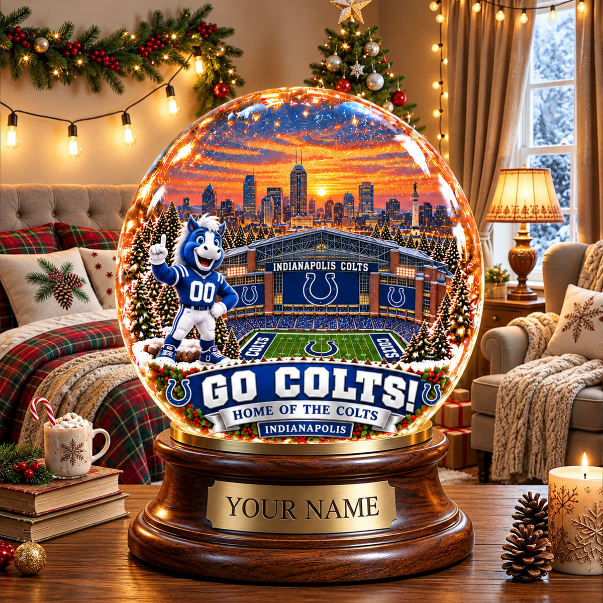 PREMIUM NFL X IC DELUXE PERSONALIZED Crystal Ball Night Light For FanLIMITED EDITION NDT VHM 031026