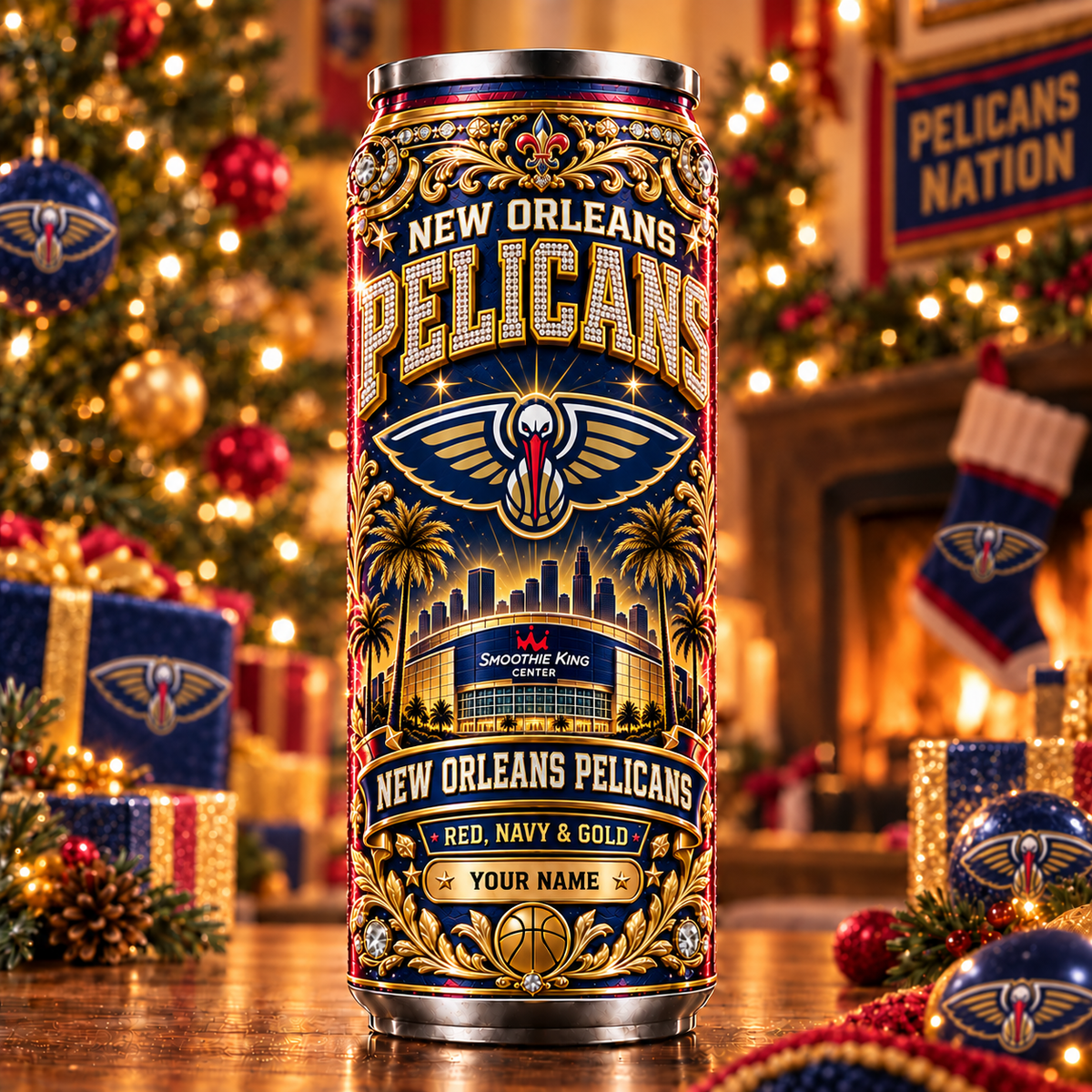 Premium NBA x NO Personalized Name Can Tumbler