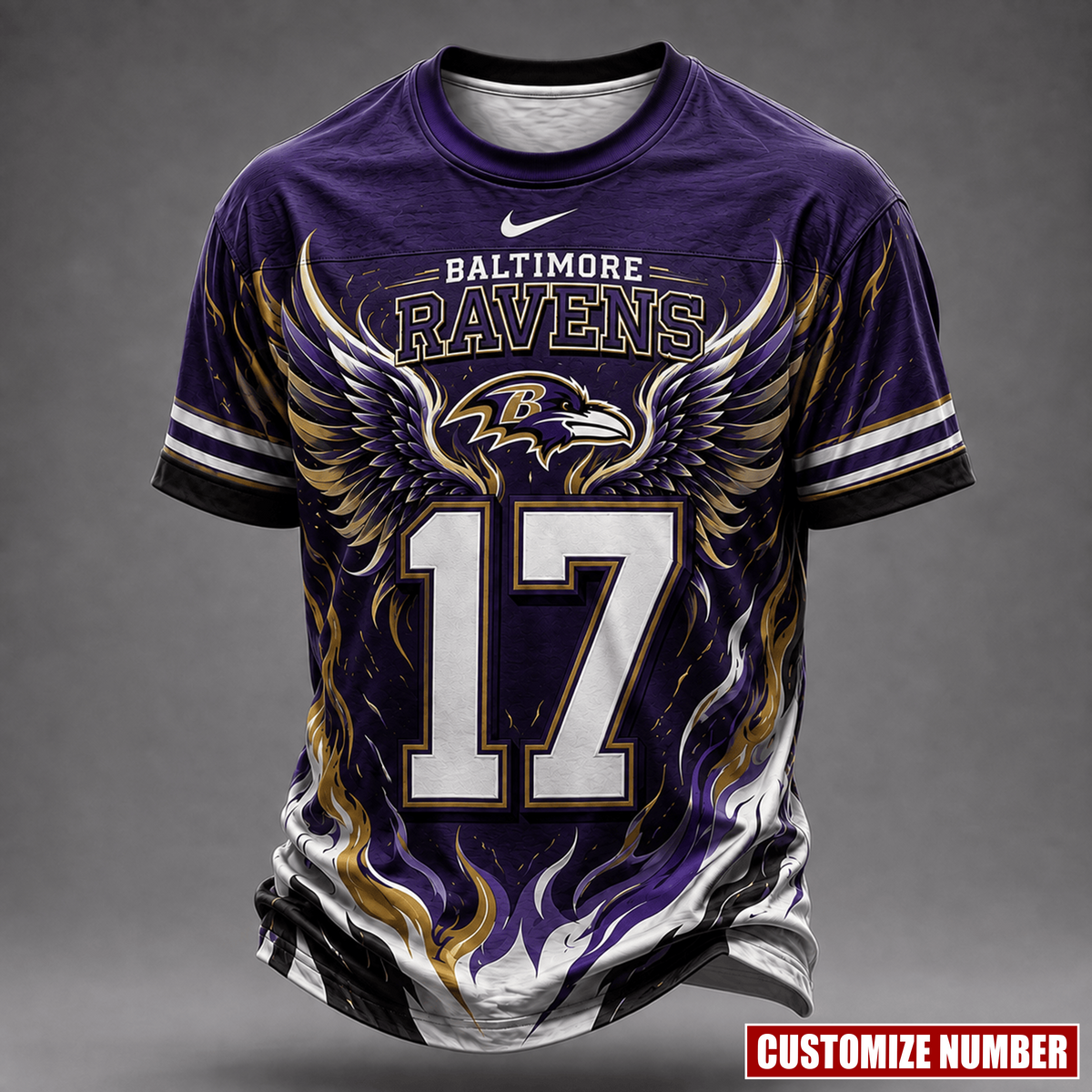 Premium NFL X BR EXCLUSIVE PERSONALIZED Wings of Fury T-Shirt LIMITED EDITION