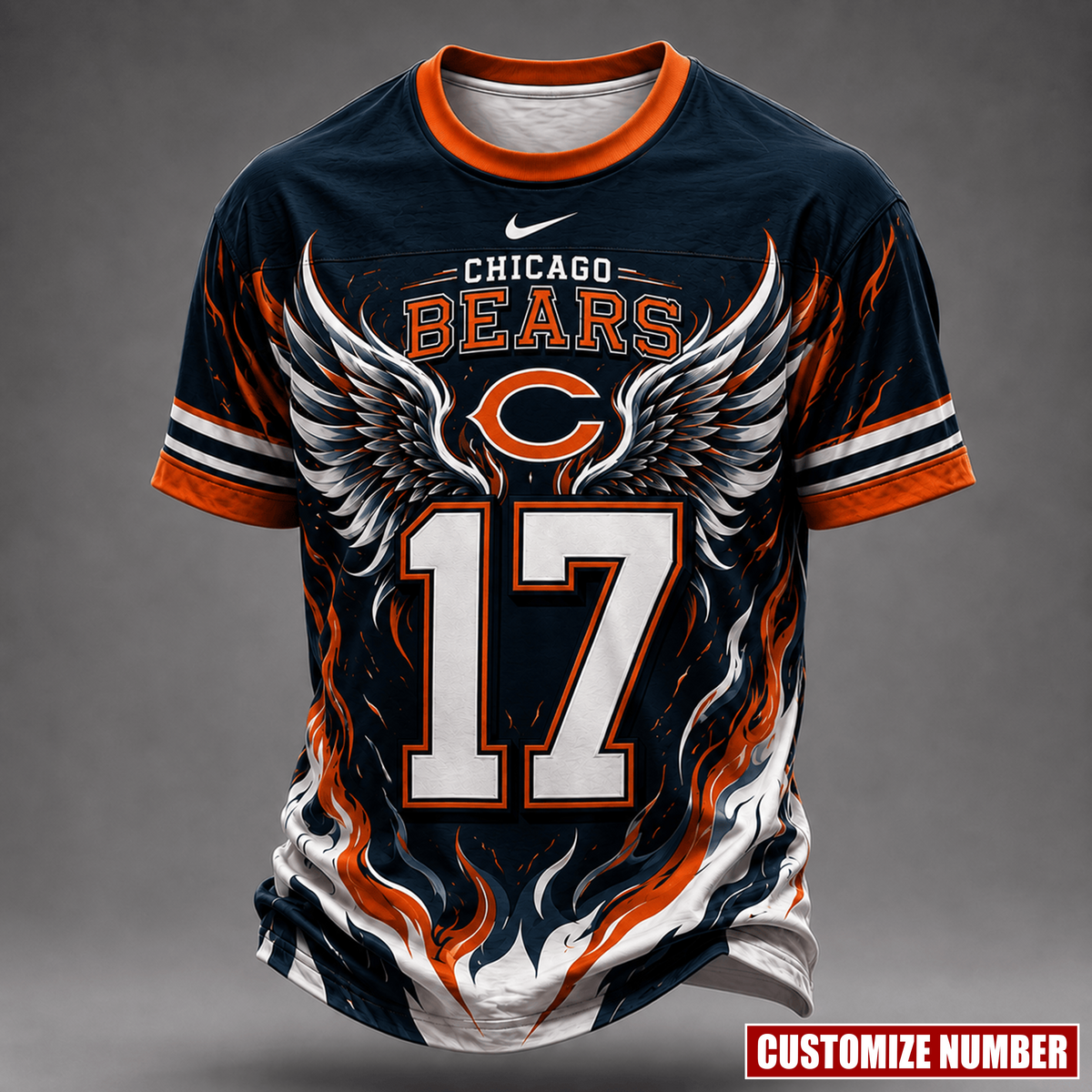Premium NFL X CB EXCLUSIVE PERSONALIZED Wings of Fury T-Shirt LIMITED EDITION