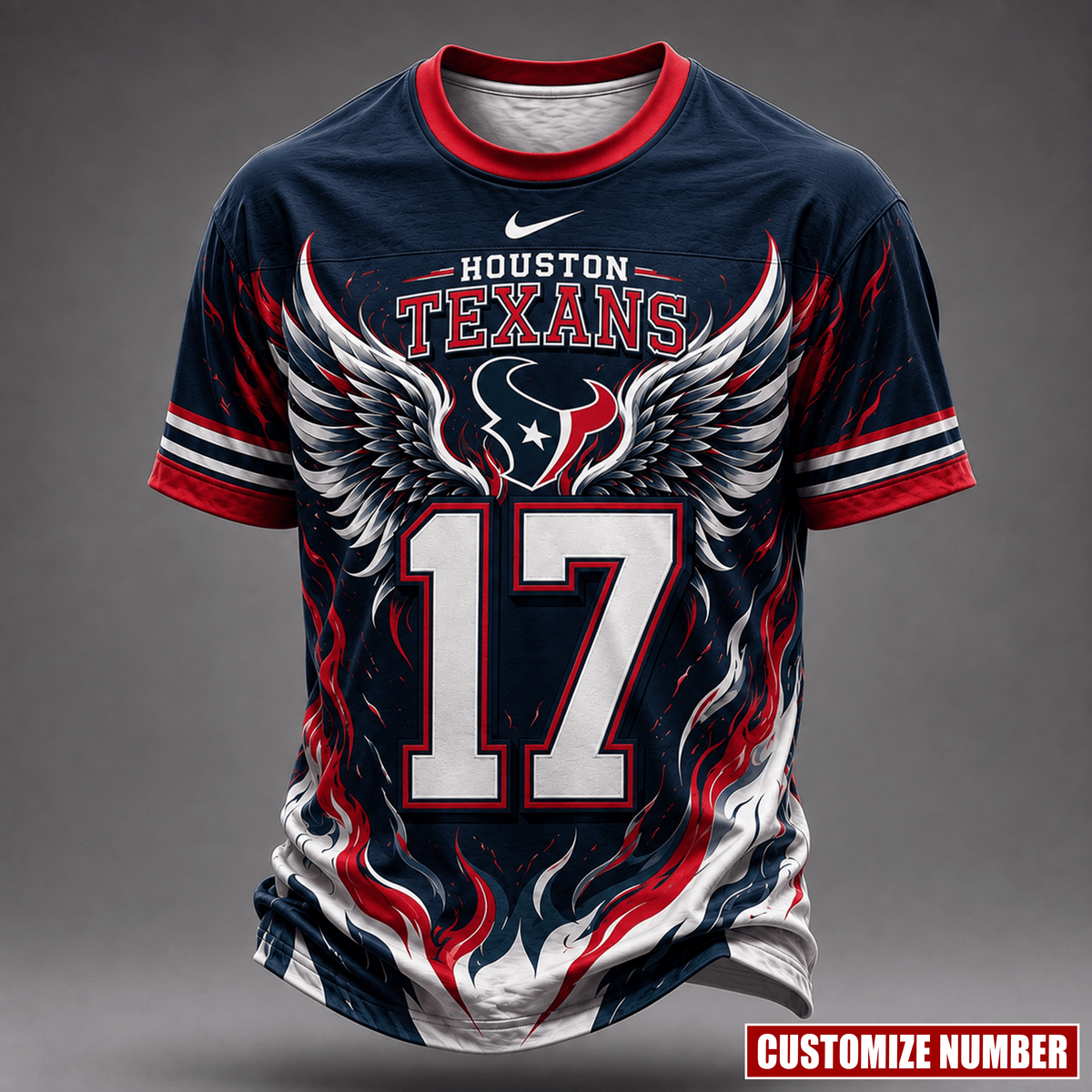 Premium NFL X HT EXCLUSIVE PERSONALIZED Wings of Fury T-Shirt LIMITED EDITION