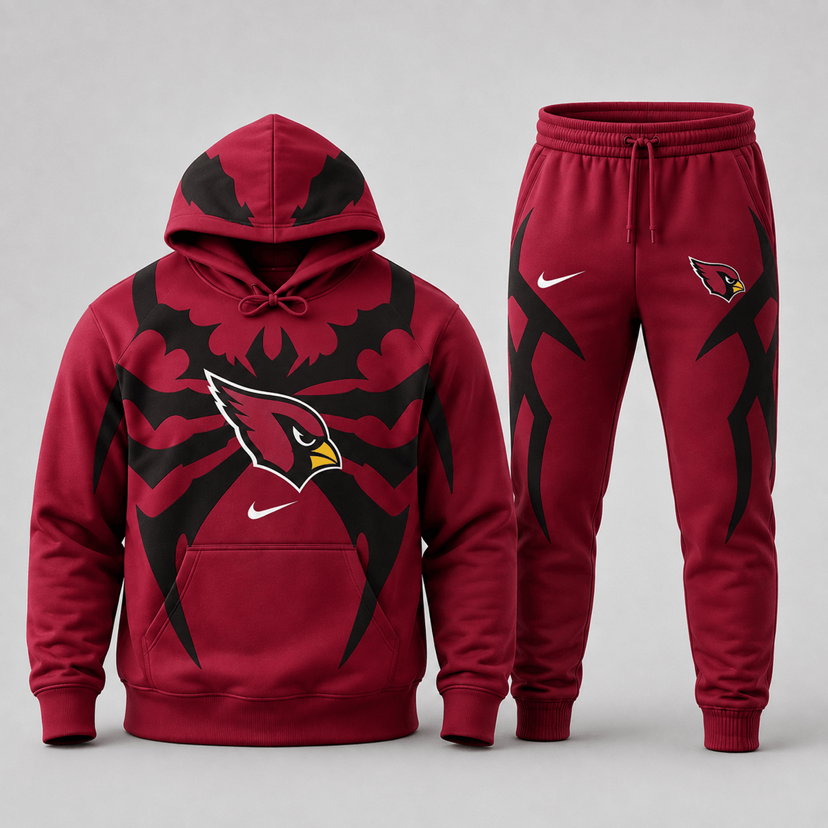 Premium NFL x ARI Spider Web Graphic Hoodie & Jogger Pants Set