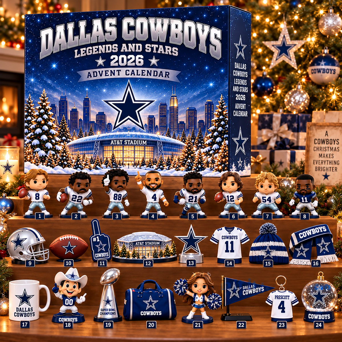 Premium NFL x DAL Christmas Stadium Advent Calendar
