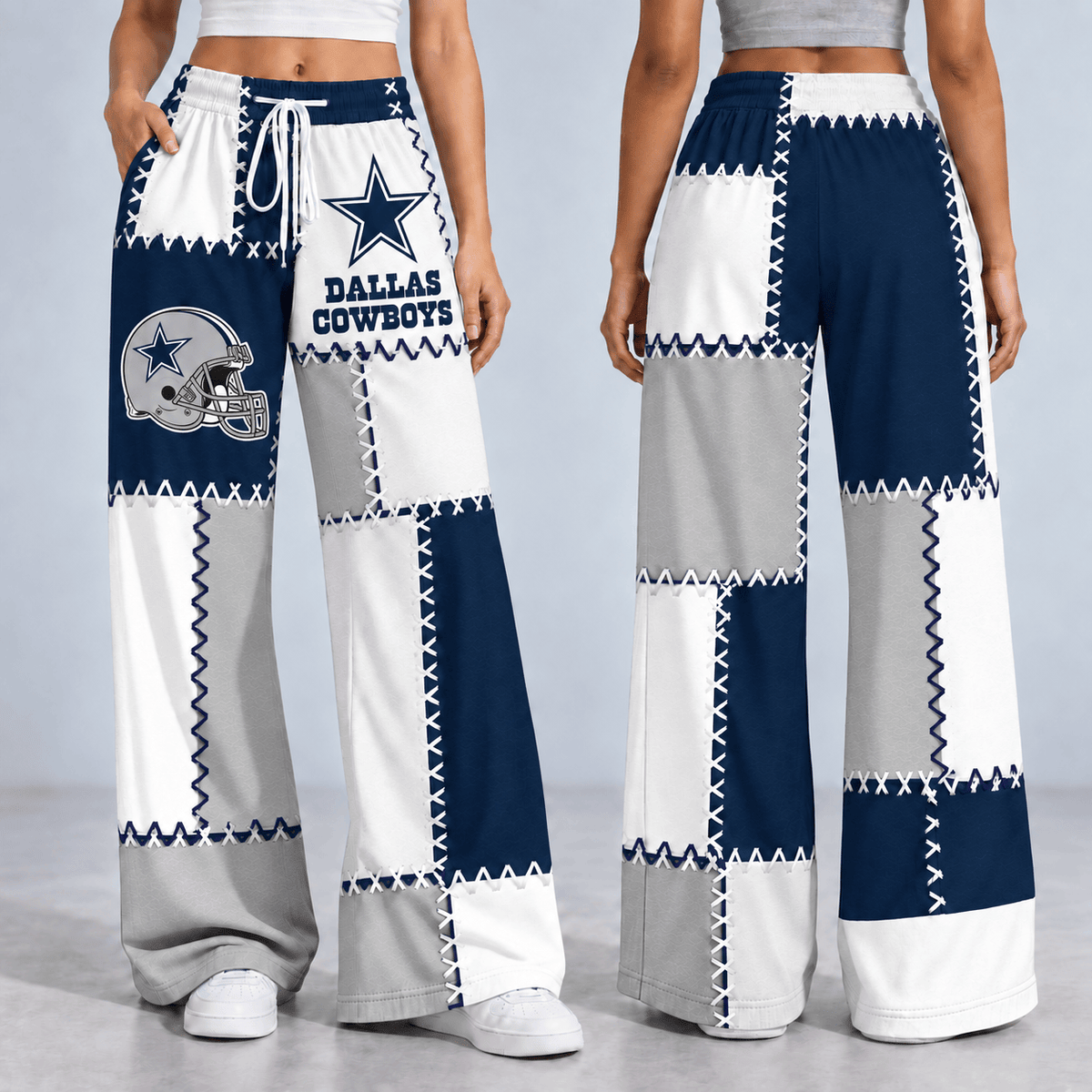 Premium NFL x DAL Patchwork Casual Pants