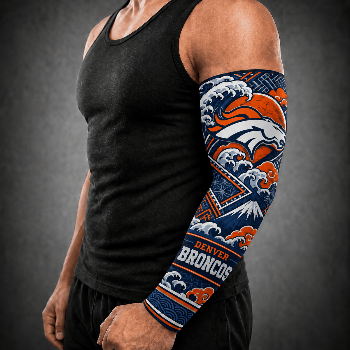 Premium NFL x DEN Japan Personalized Name Arm Sleeve