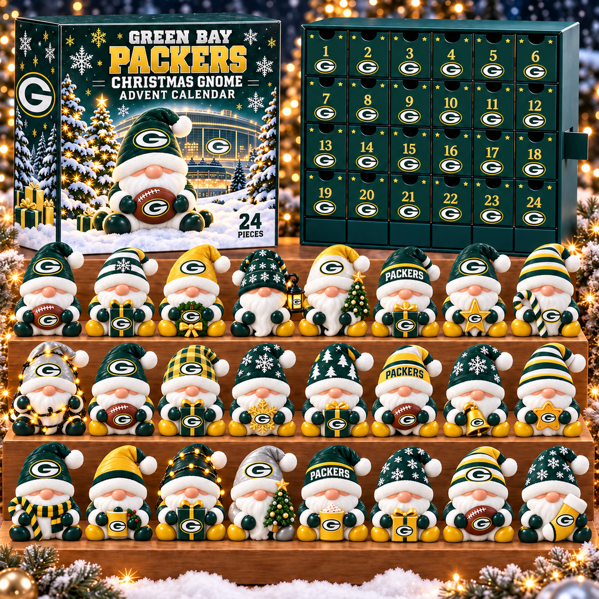 Premium NFL x GB Christmas Gnome Advent Calendar
