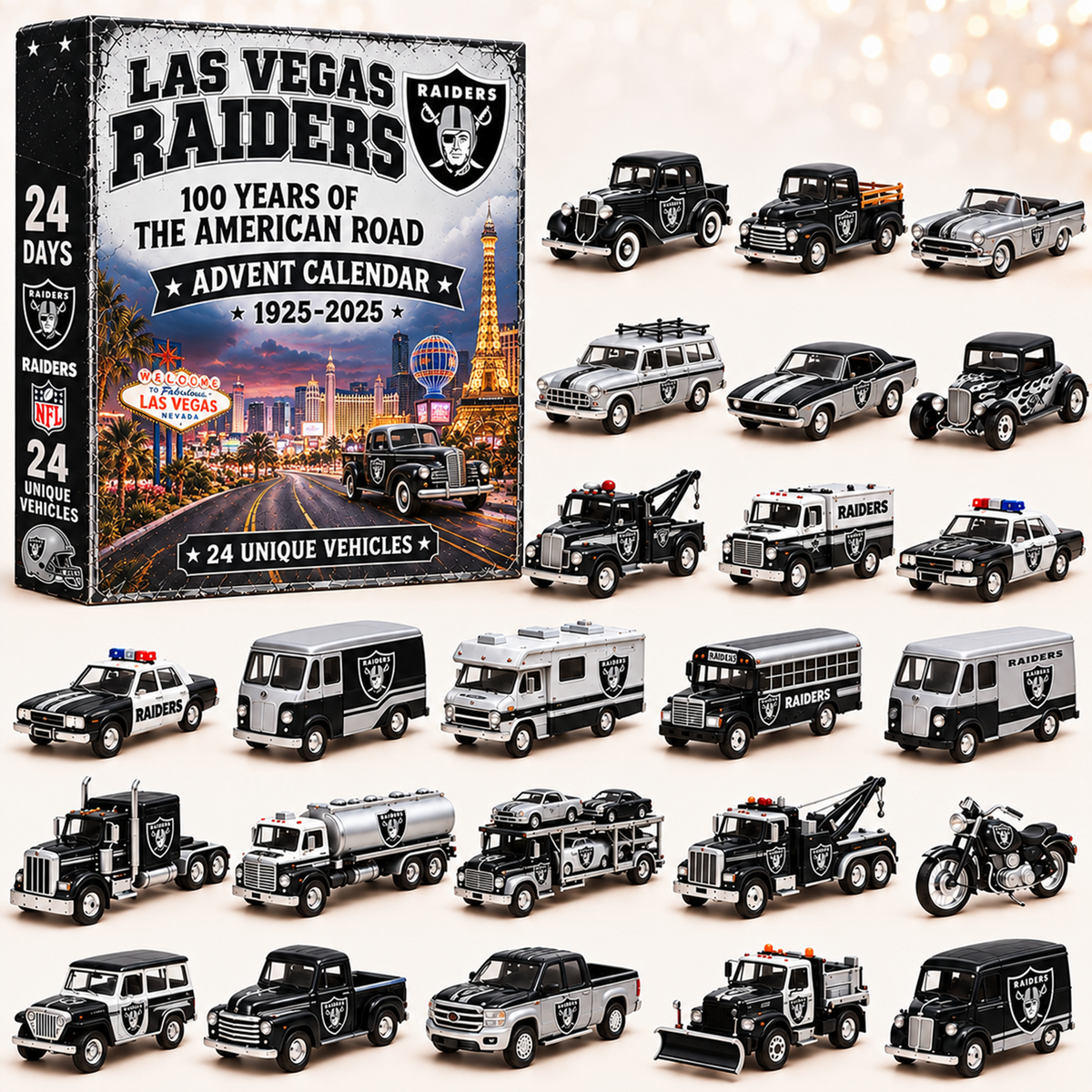 Premium NFL x LV 24 Unique Vehicles Advent Calendar