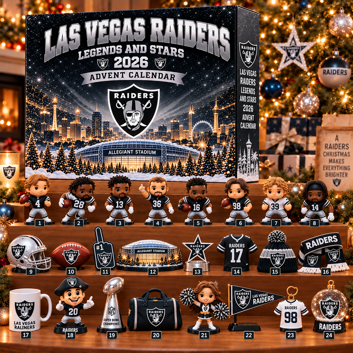 Premium NFL x LV Christmas Stadium Advent Calendar