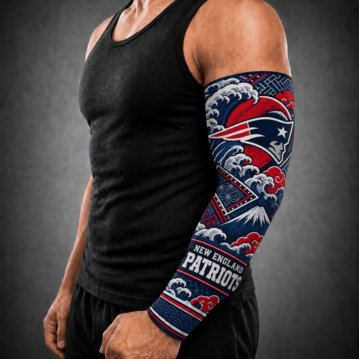 Premium NFL x NE Japan Personalized Name Arm Sleeve