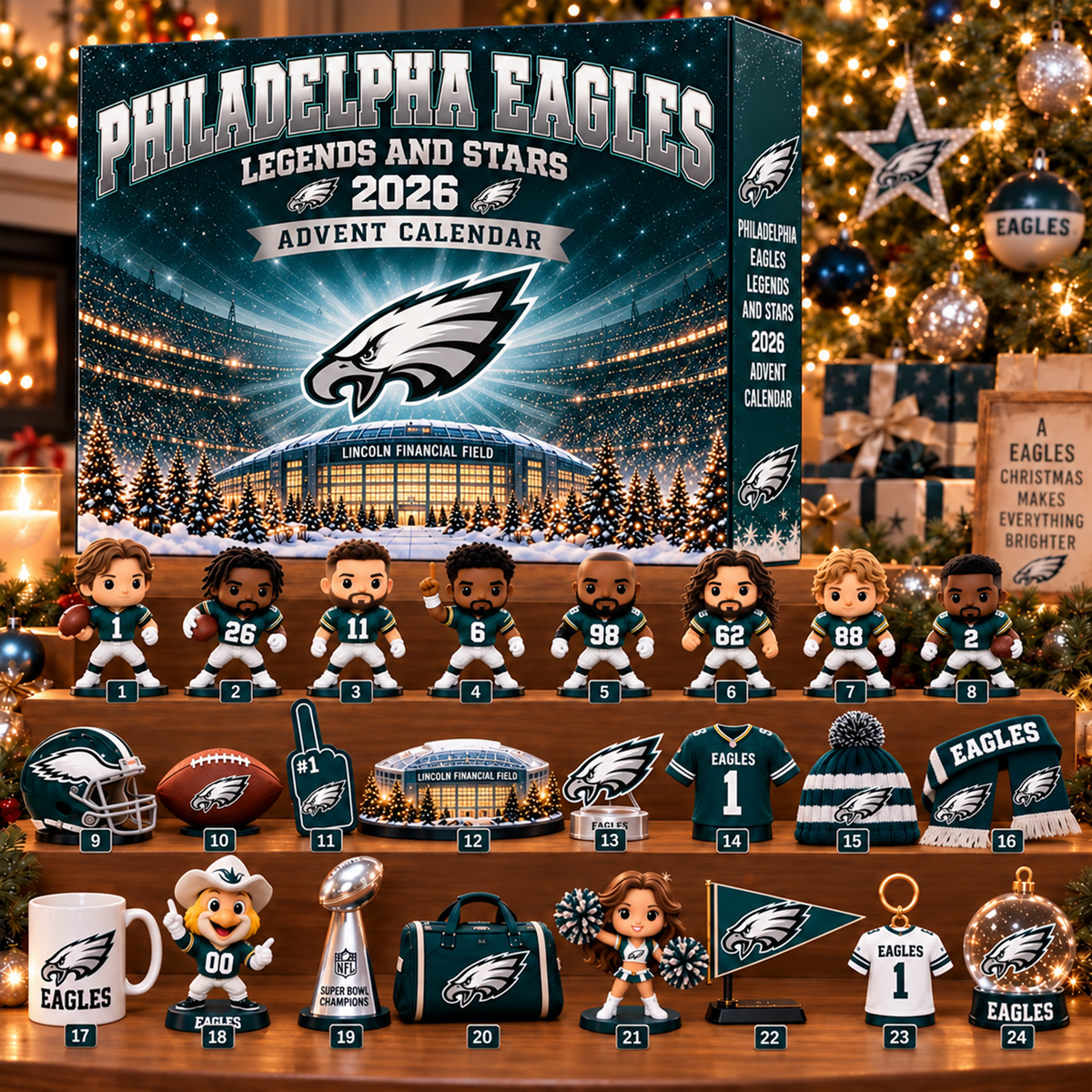 Premium NFL x PHI Christmas Stadium Advent Calendar