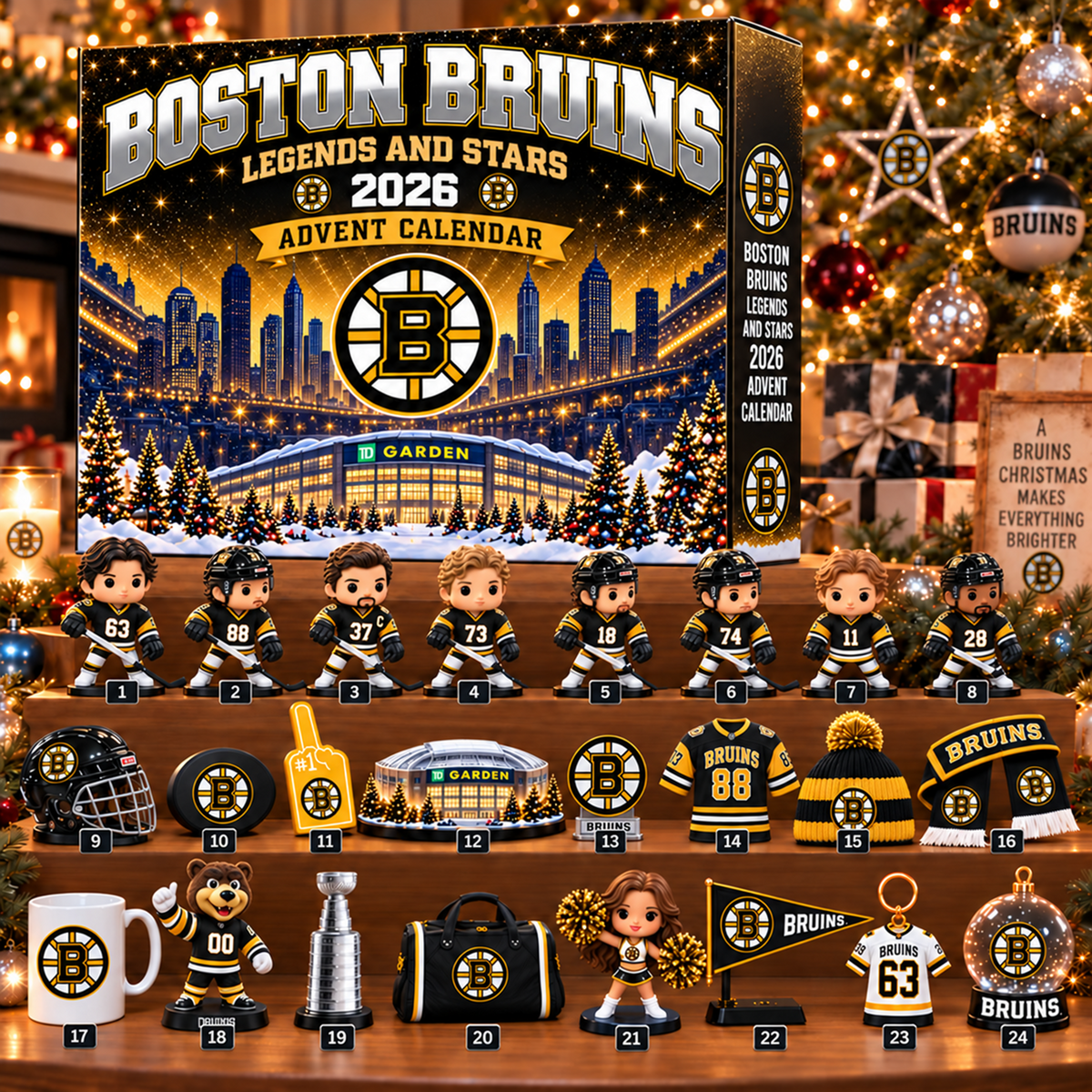 Premium NHL x BOS Christmas Stadium Advent Calendar