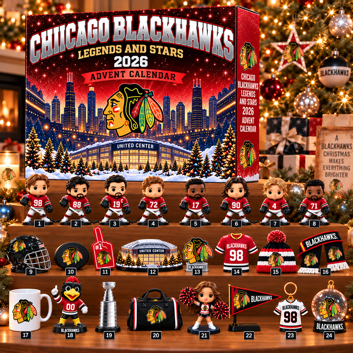 Premium NHL x CHI Christmas Stadium Advent Calendar