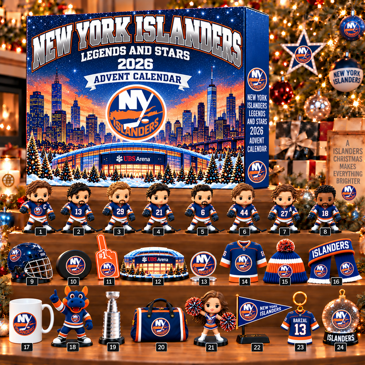 Premium NHL x NYI Christmas Stadium Advent Calendar HLP HLPHUONG 231026