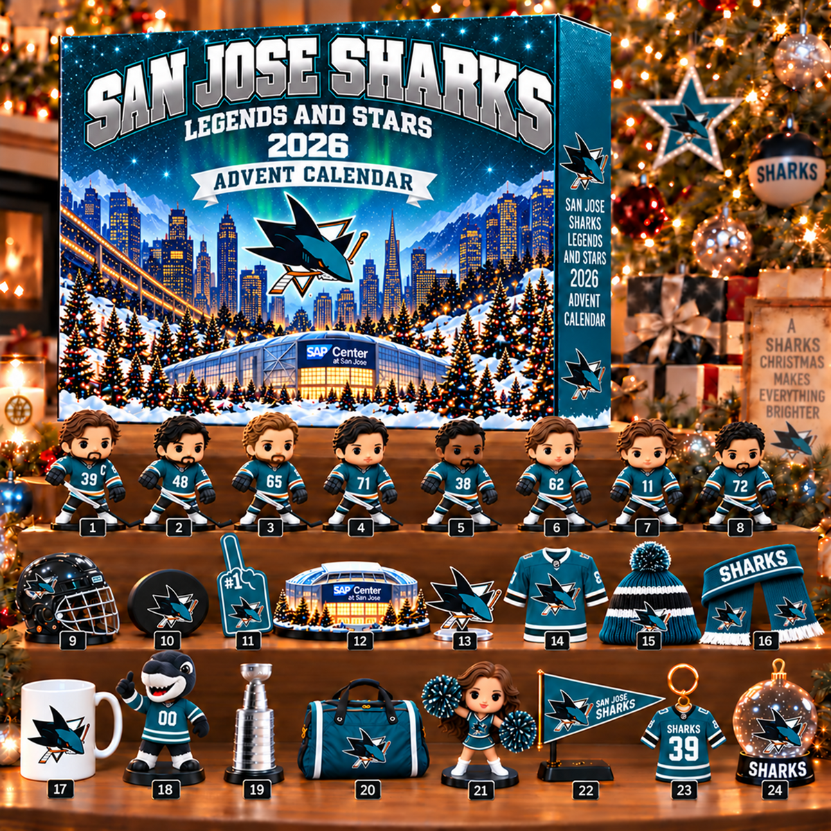 Premium NHL x SJ Christmas Stadium Advent Calendar