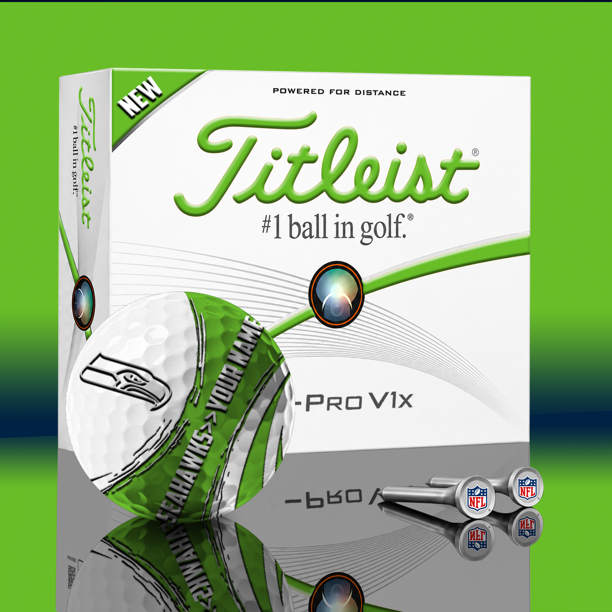 SEA x NFL PERSONALIZED GOLF BALL LIMITED EDITION