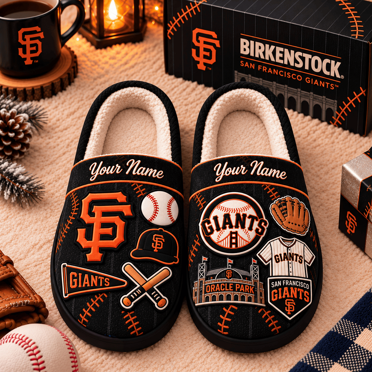 SF x MLB Game Day Personalized Name Slipper