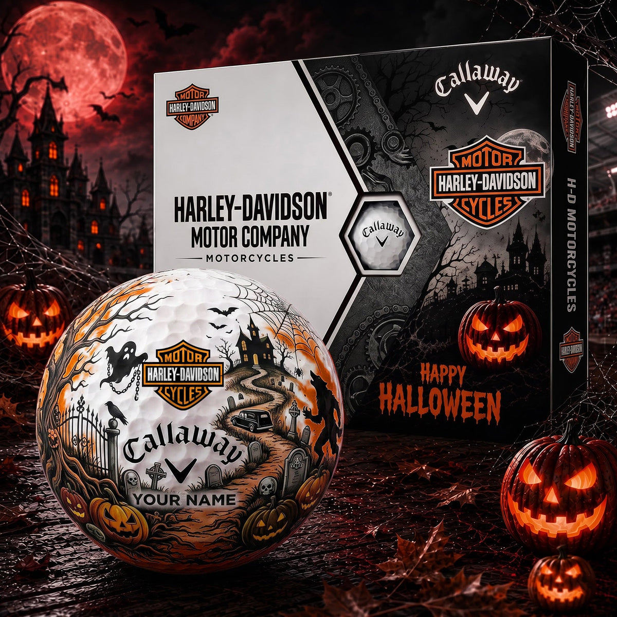 SIGANATURE HAR X HADI EXCLUSIVE SPOOKY NIGHT PERSONALIZED GOLF BALL COLLECTION NDT NHM 070926