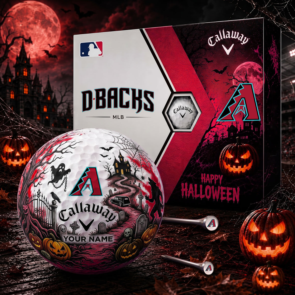 SIGNATURE MLB X AD EXCLUSIVE PERSONALIZED HALLOWEEN HAUNTED GOLF BALL – LIMITED EDITION