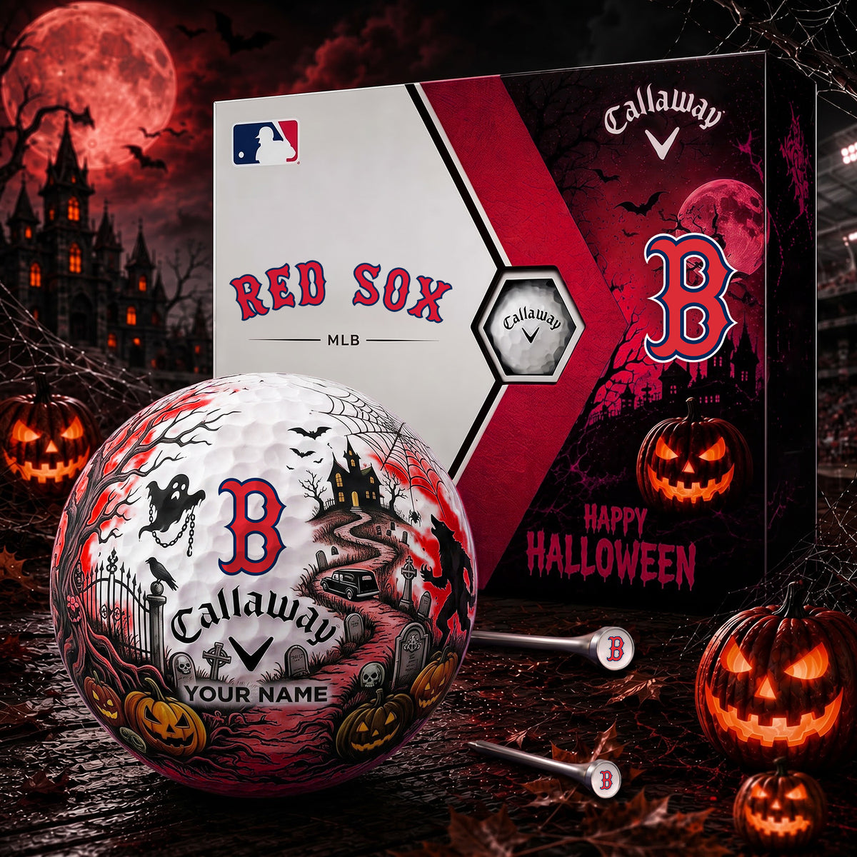 SIGNATURE MLB X BRS EXCLUSIVE PERSONALIZED HALLOWEEN HAUNTED GOLF BALL – LIMITED EDITION