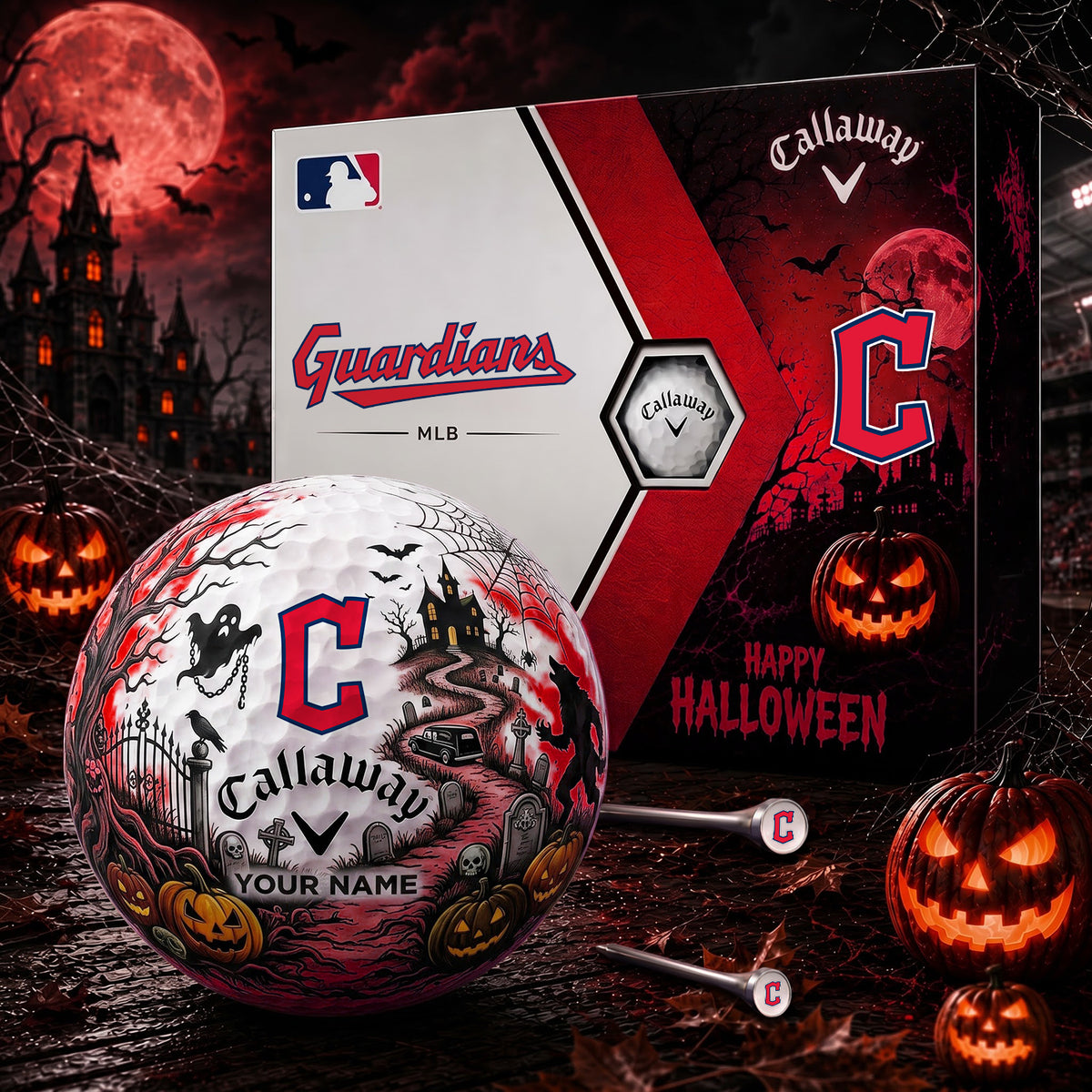 SIGNATURE MLB X CG EXCLUSIVE PERSONALIZED HALLOWEEN HAUNTED GOLF BALL – LIMITED EDITION