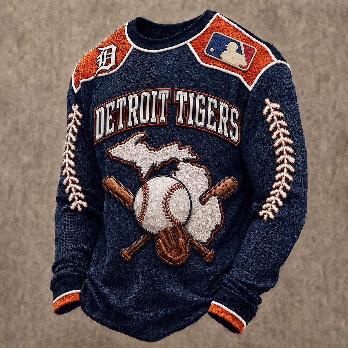 SIGNATURE MLB X DT EXCLUSIVE Heritage Waffle Long Sleeve Shirt Limited Edition