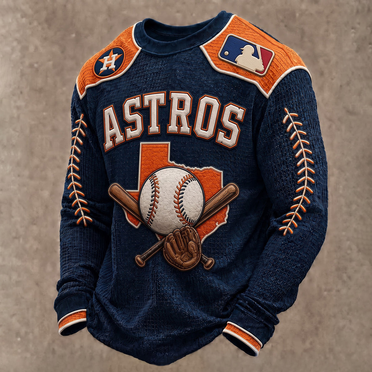 SIGNATURE MLB X HA EXCLUSIVE Heritage Waffle Long Sleeve Shirt Limited Edition