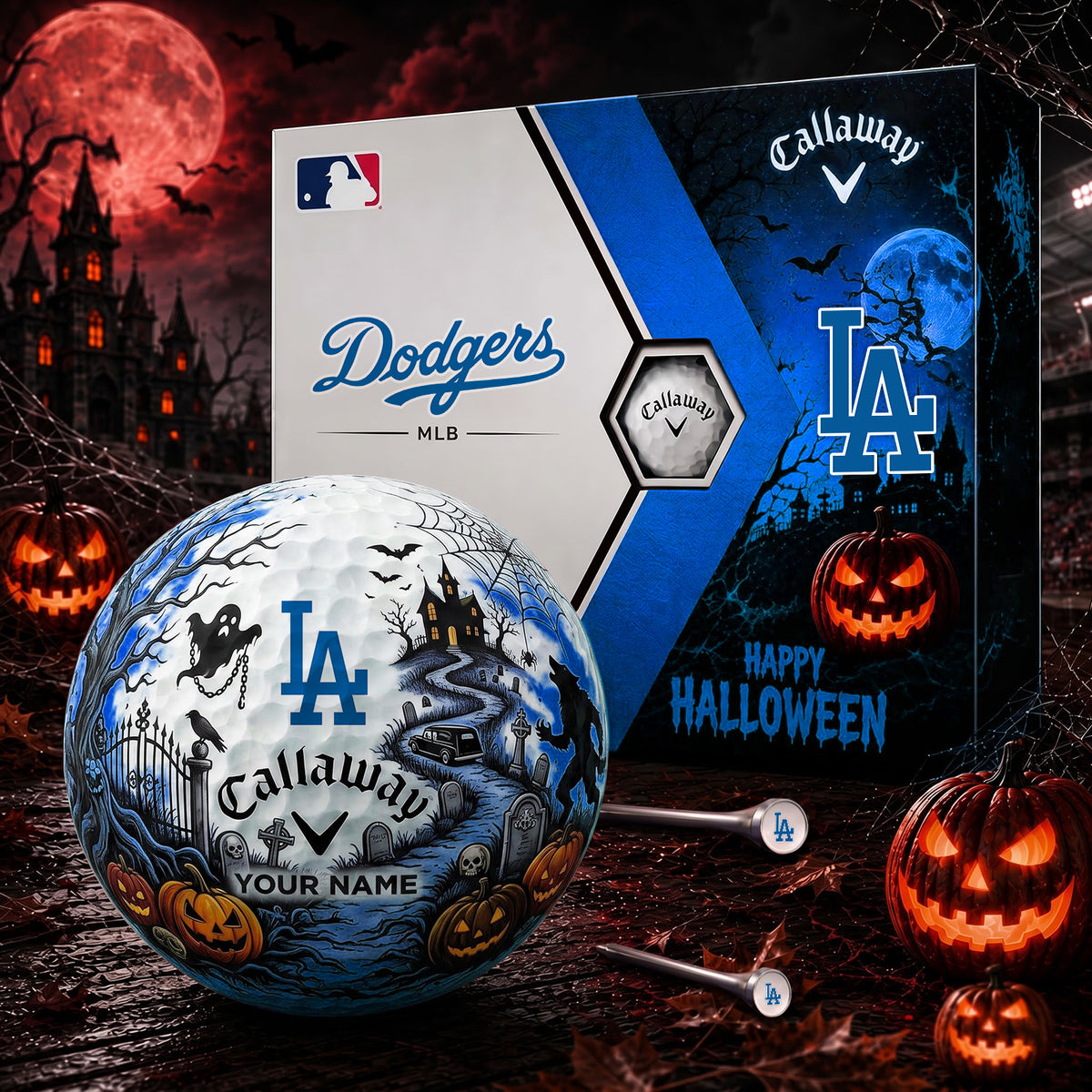 SIGNATURE MLB X LAD EXCLUSIVE PERSONALIZED HALLOWEEN HAUNTED GOLF BALL – LIMITED EDITION