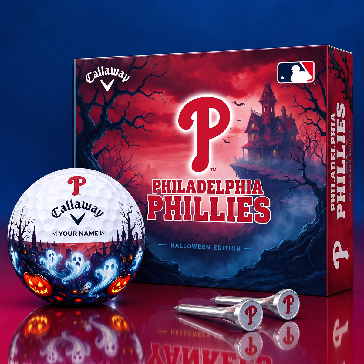 SIGNATURE MLB X PP DELUXE PERSONALIZED HALLOWEEN HORROR FAIRWAY V6 GOLF BALL COLLECTION