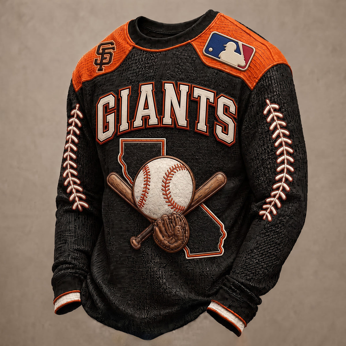 SIGNATURE MLB X SFG EXCLUSIVE Heritage Waffle Long Sleeve Shirt Limited Edition