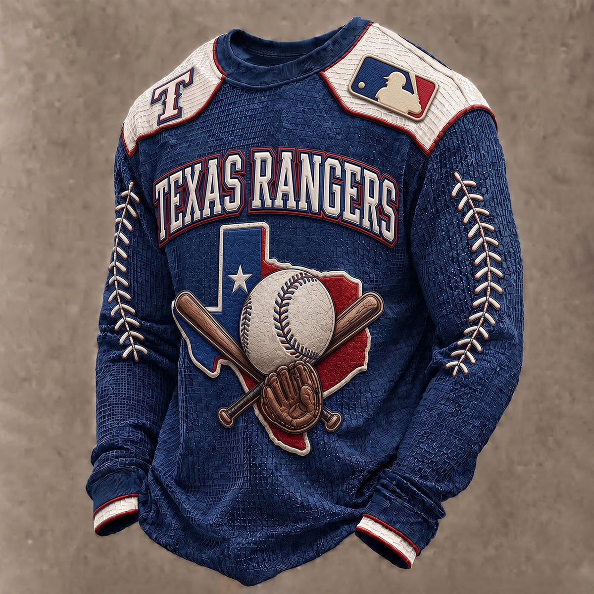SIGNATURE MLB X TR EXCLUSIVE Heritage Waffle Long Sleeve Shirt Limited Edition