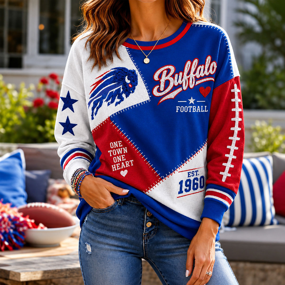 SIGNATURE NFL X BB EXCLUSIVE Women's Football Casual Sweatshirt LIMITED EDITION