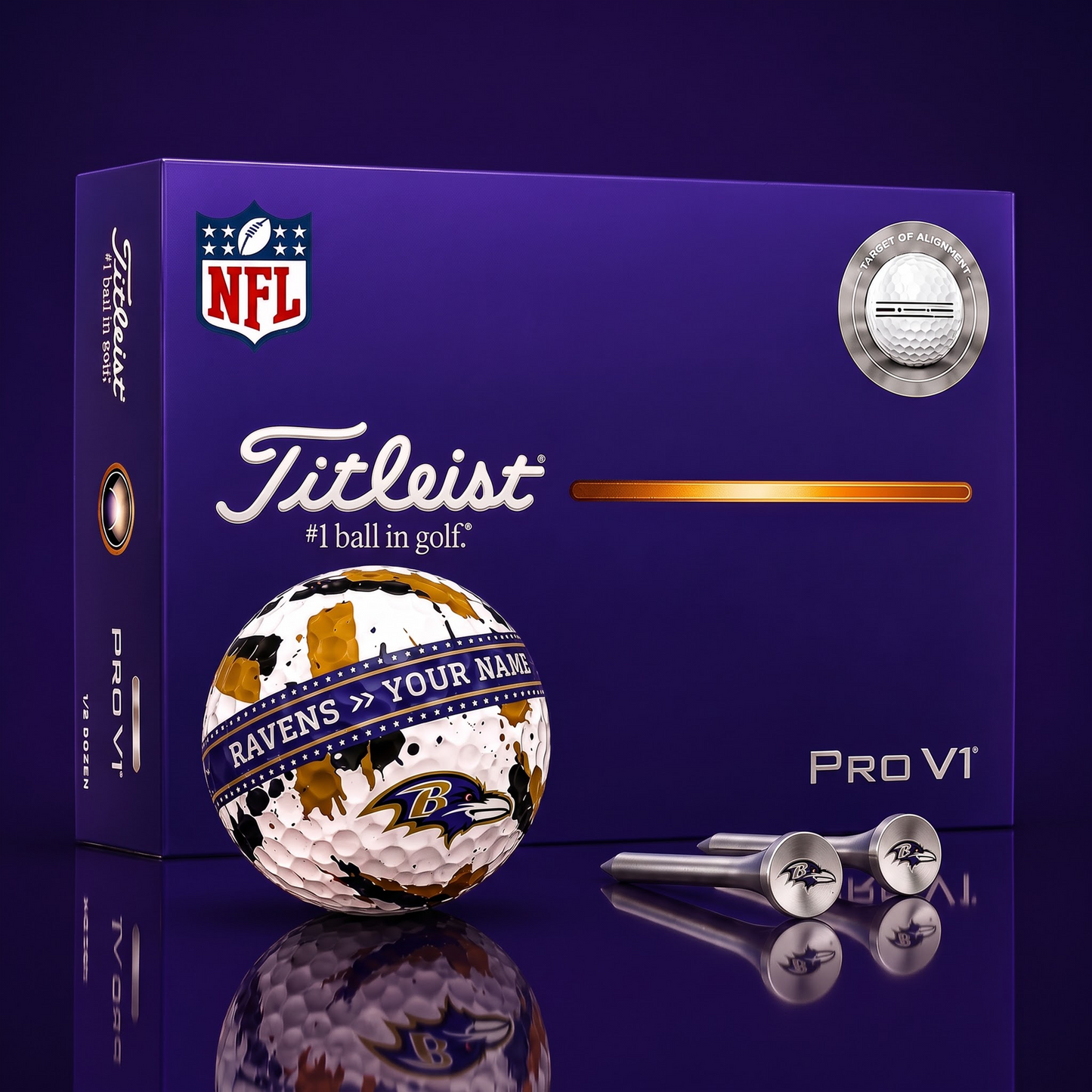 SIGNATURE NFL X BR DELUXE PERSONALIZED GOLF BALL SET LIMITED EDITION