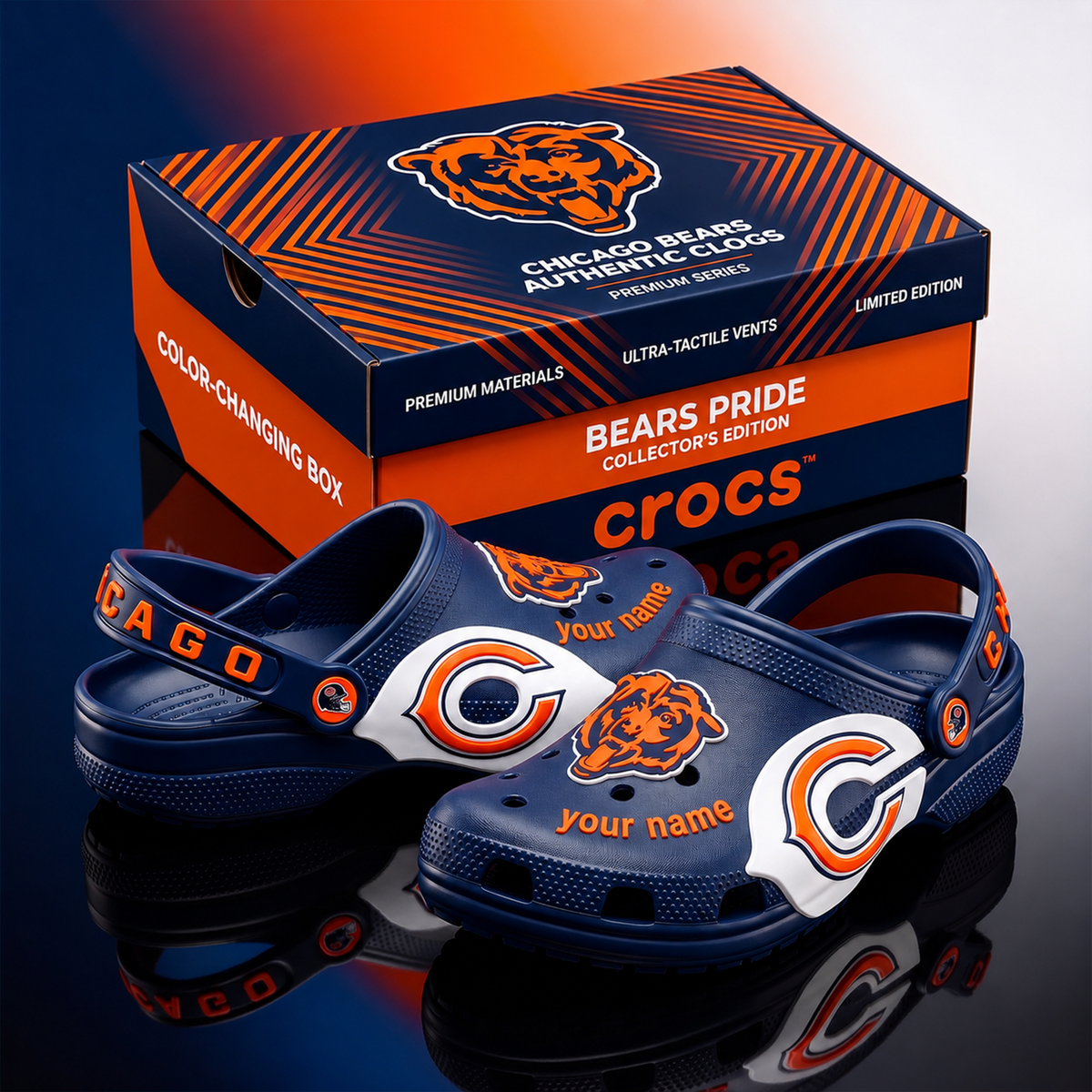SIGNATURE NFL X CB EXCLUSIVE PERSONALIZED CROCS CLASSIC CLOG LIMITED EDITION