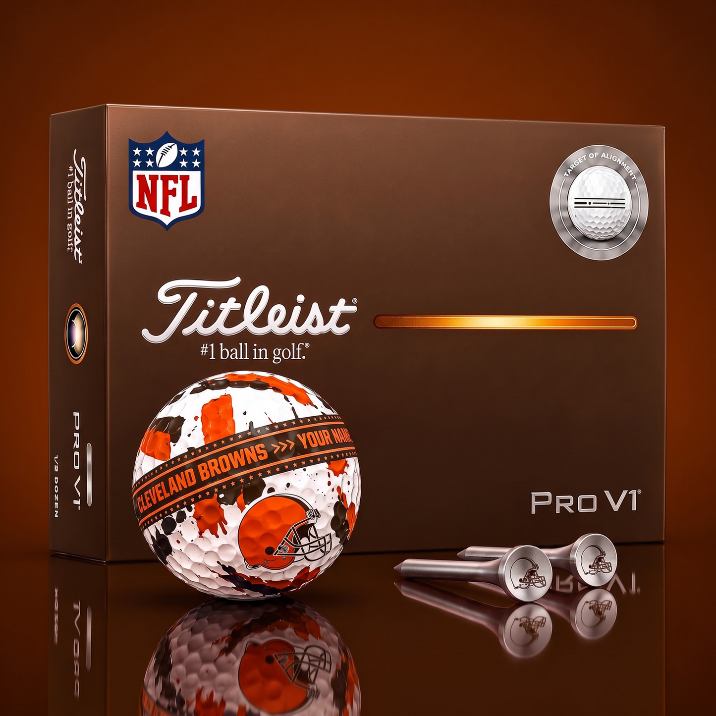 SIGNATURE NFL X CLE DELUXE PERSONALIZED GOLF BALL SET LIMITED EDITION