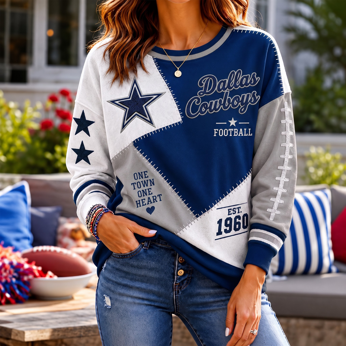 SIGNATURE NFL X DC EXCLUSIVE Women's Football Casual Sweatshirt LIMITED EDITION