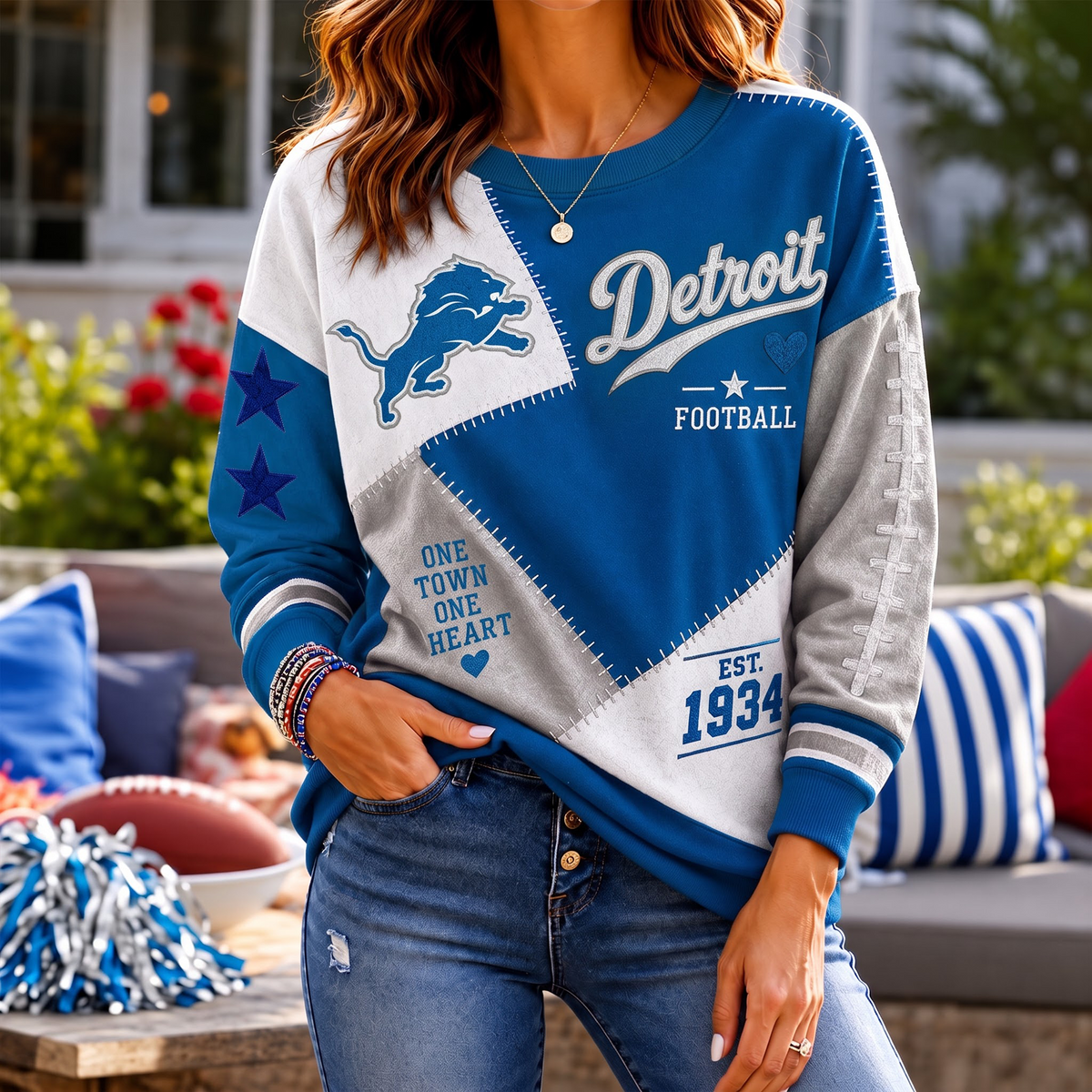 SIGNATURE NFL X DL EXCLUSIVE Women's Football Casual Sweatshirt LIMITED EDITION
