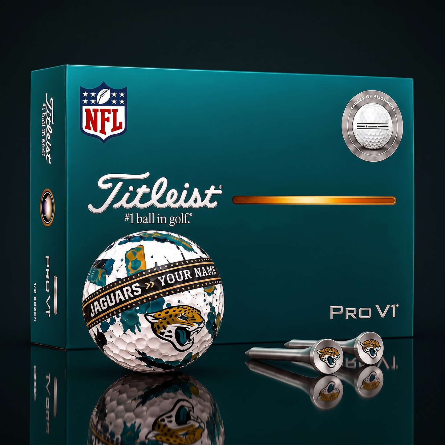 SIGNATURE NFL X JJ DELUXE PERSONALIZED GOLF BALL SET LIMITED EDITION