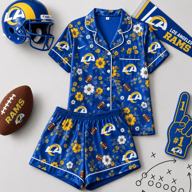 SIGNATURE NFL X LAR EXCLUSIVE Blooming Game Day Pajamas Set