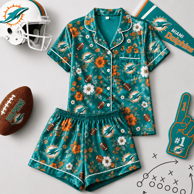 SIGNATURE NFL X MD EXCLUSIVE Blooming Game Day Pajamas Set
