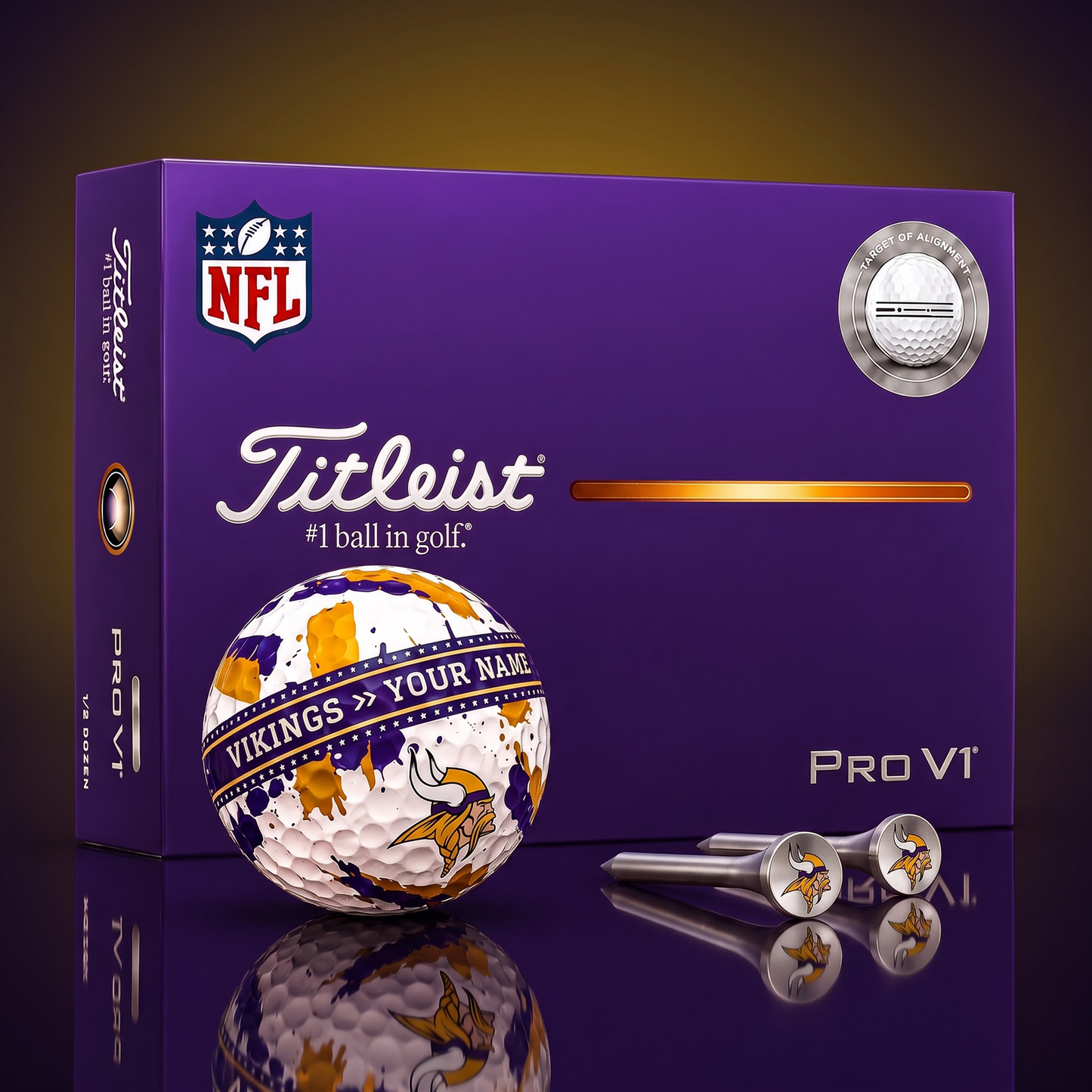 SIGNATURE NFL X MV DELUXE PERSONALIZED GOLF BALL SET LIMITED EDITION
