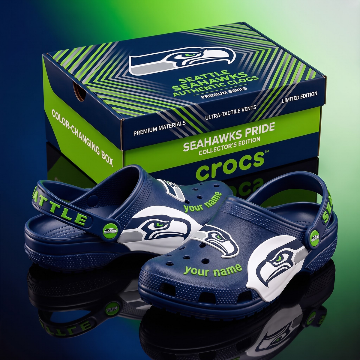 SIGNATURE NFL X SS EXCLUSIVE PERSONALIZED CROCS CLASSIC CLOG LIMITED EDITION