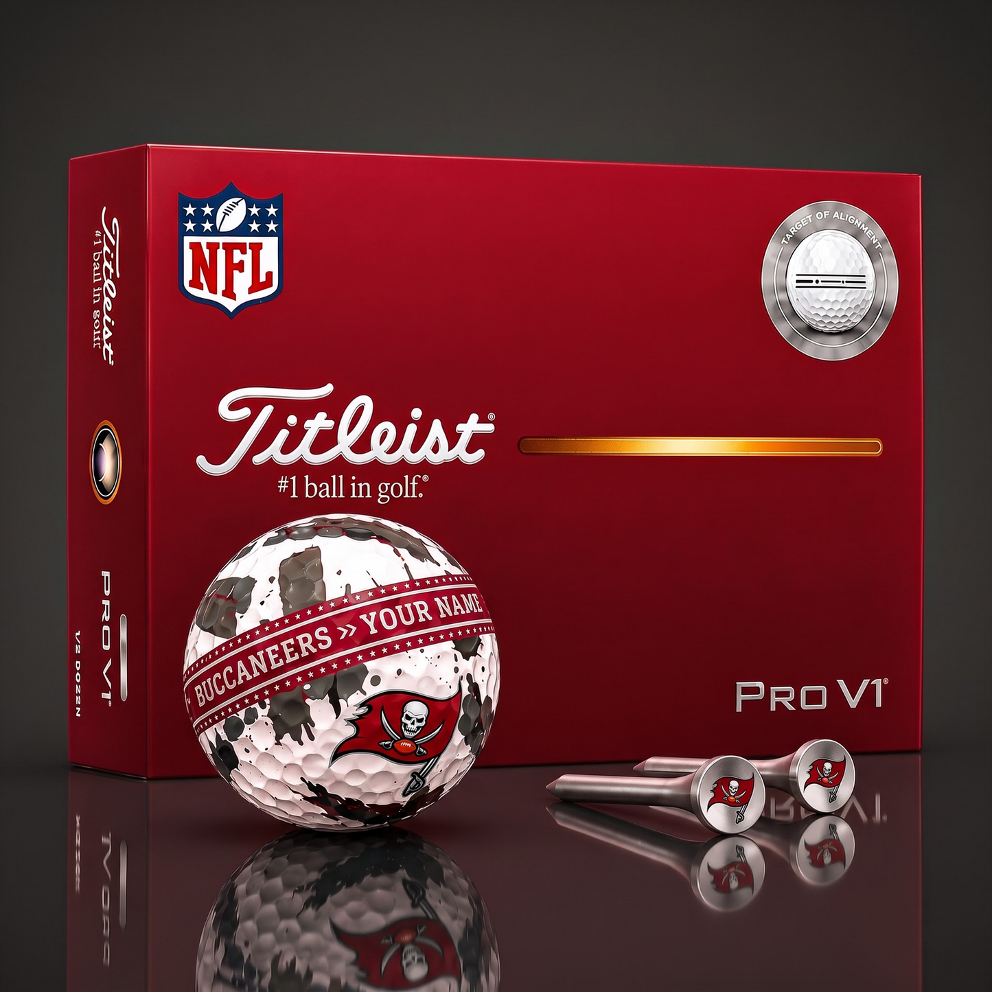 SIGNATURE NFL X TBB DELUXE PERSONALIZED GOLF BALL SET LIMITED EDITION