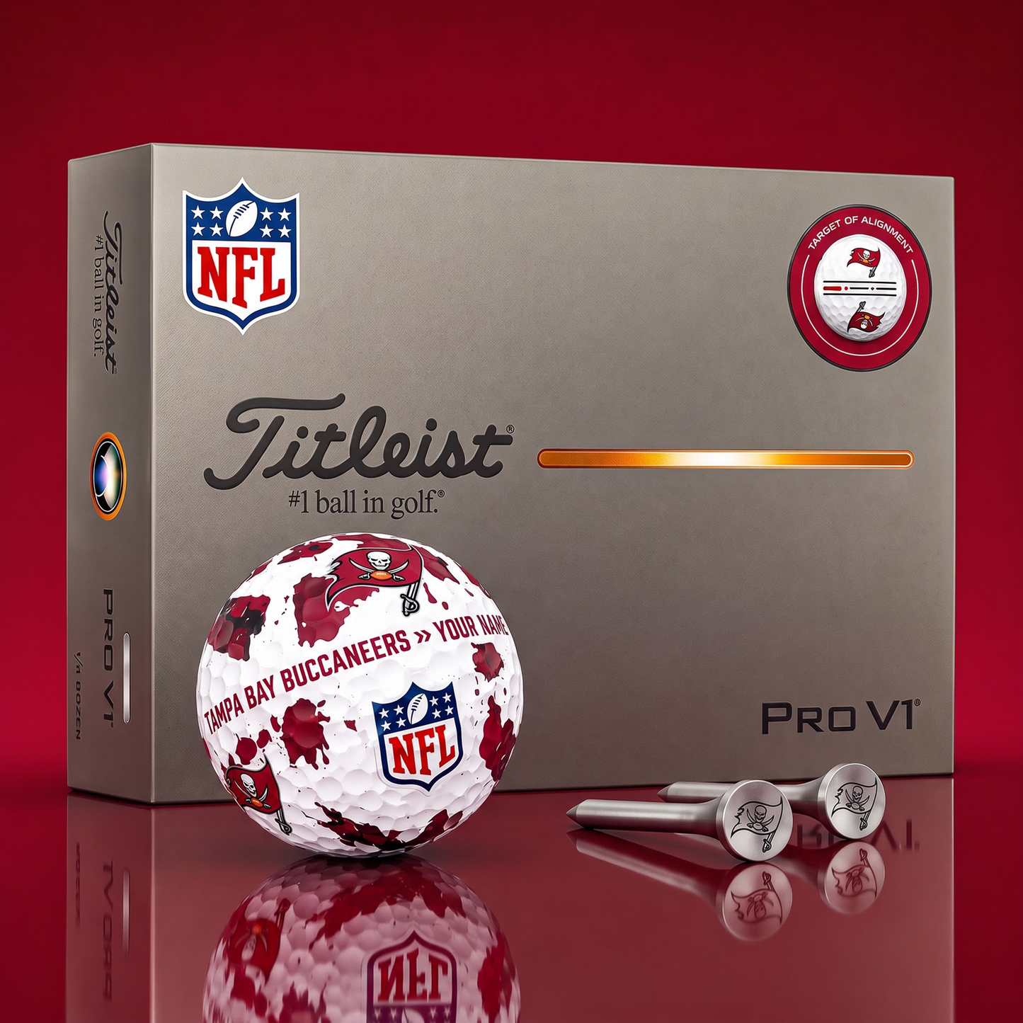 SIGNATURE NFL X TBB DELUXE PERSONALIZED GOLF BALL SET LIMITED EDITION V2
