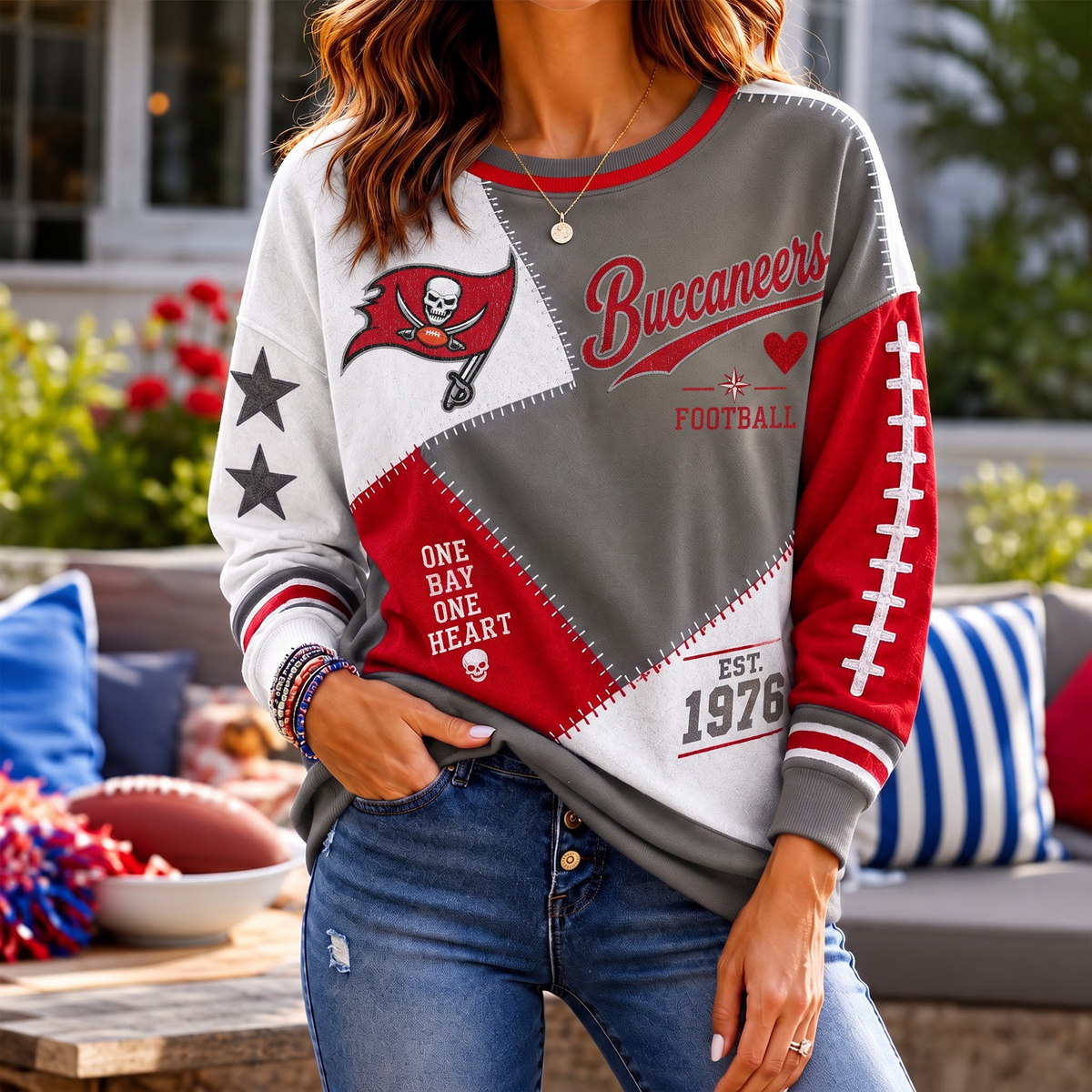 SIGNATURE NFL X TBB EXCLUSIVE Women's Football Casual Sweatshirt LIMITED EDITION