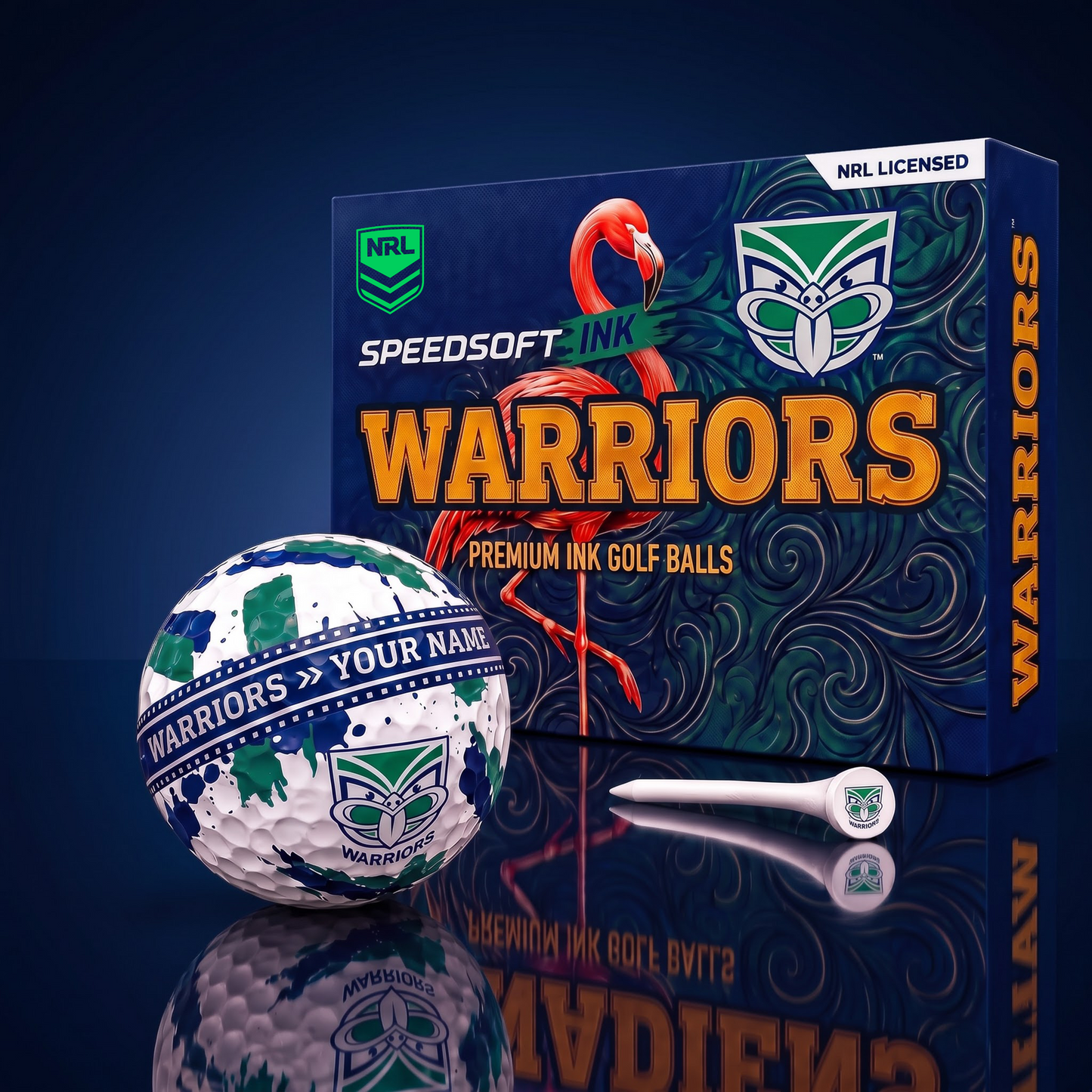 SIGNATURE NRL X WAR CDELUXE PERSONALIZED GOLF BALL SET LIMITED EDITION