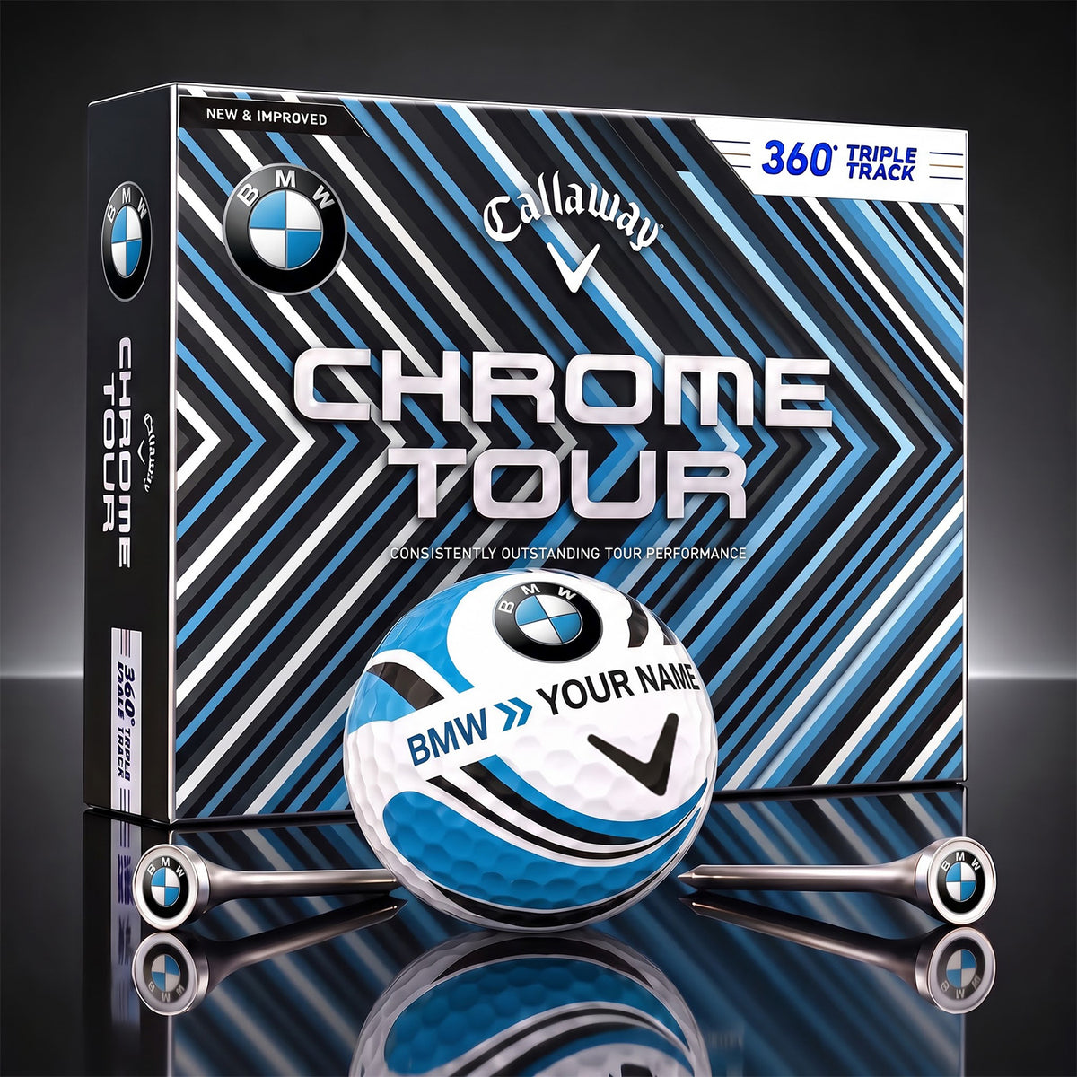 SIGNATURE BMW X BW EXCLUSIVE PERSONALIZED GOLF BALL V3 LIMITED EDITION NDT NHM 050926