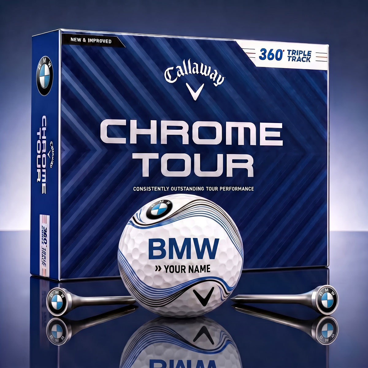 SIGNATURE BMW X BW EXCLUSIVE PERSONALIZED GOLF BALL V8 LIMITED EDITION NDT NHM 050926